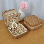 Vintage Printed Leather Jewelry Box