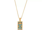 Vintage Card Pendant Necklace