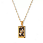 Vintage Card Pendant Necklace