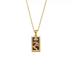 Vintage Card Pendant Necklace