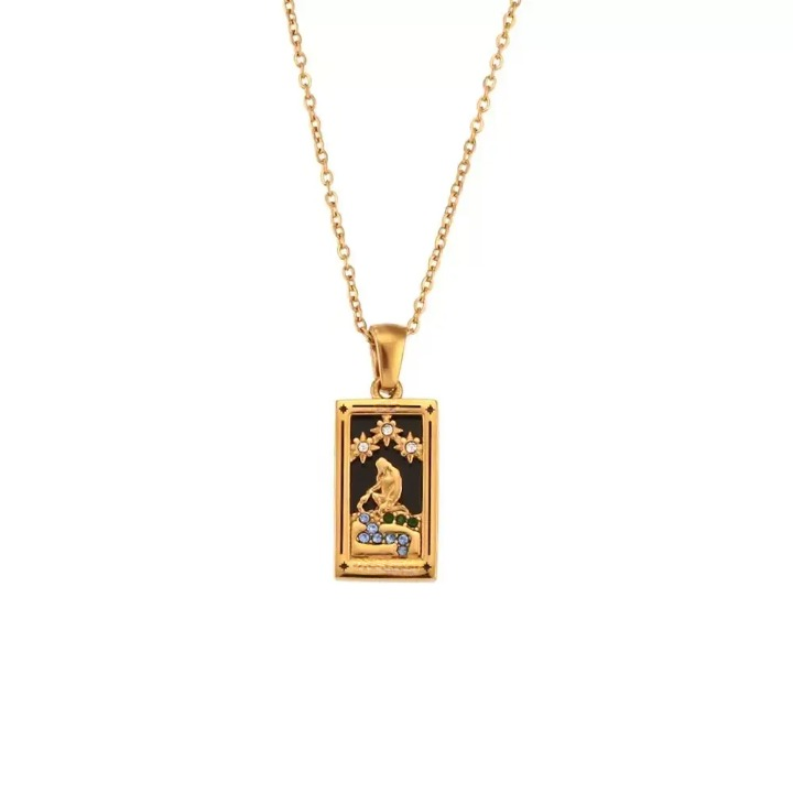 Vintage Card Pendant Necklace