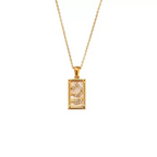 Vintage Card Pendant Necklace