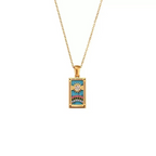 Vintage Card Pendant Necklace