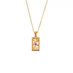 Vintage Card Pendant Necklace