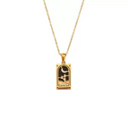 Vintage Card Pendant Necklace