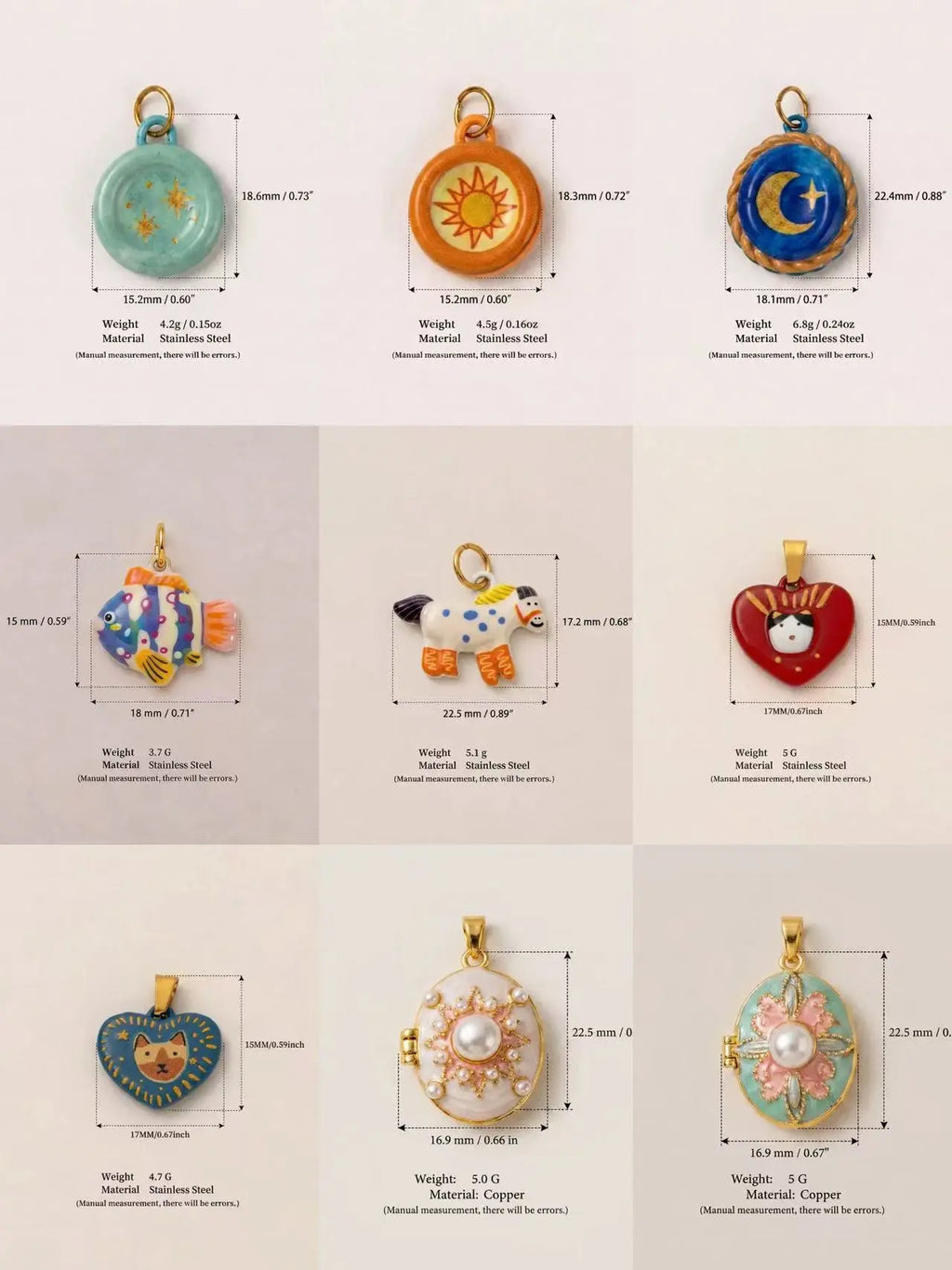 COLORFUL PENDANTS