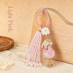 Oriental Traditional Brocade Tassel Rabbit Charm